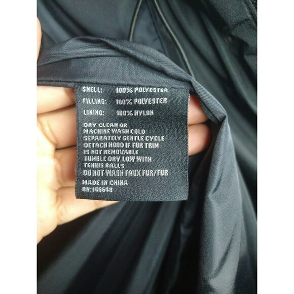 BGSD Mid Length Black Winter Ladies Jacket Size XL, adjustable waist - Picture 9 of 11